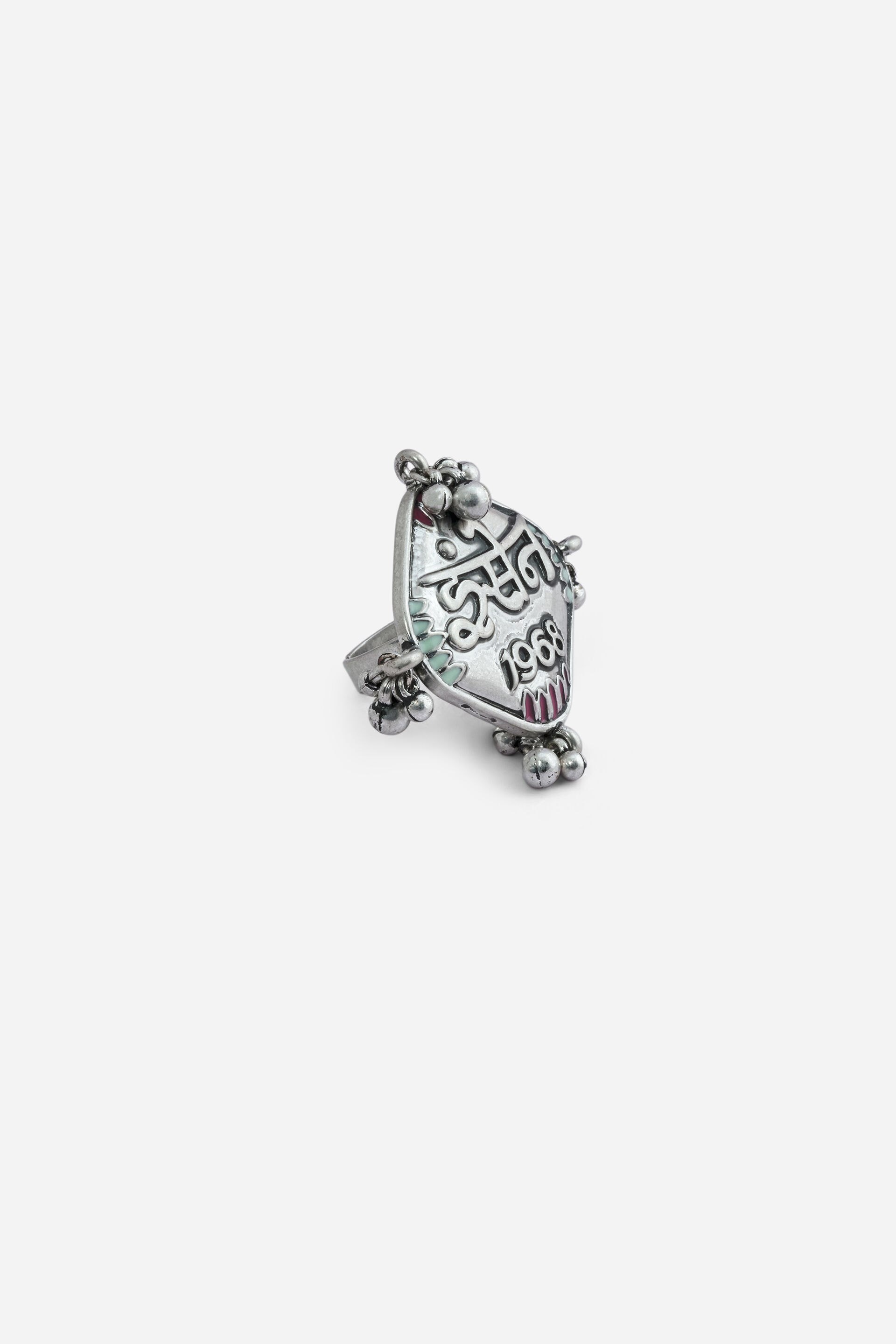 Insane Square Silver Ring, , image 2